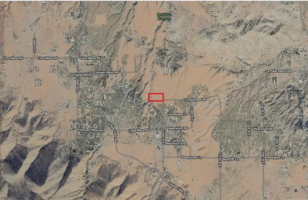 116 Street East & Tumbleweed Rd. Juniper Hills, CA 93543