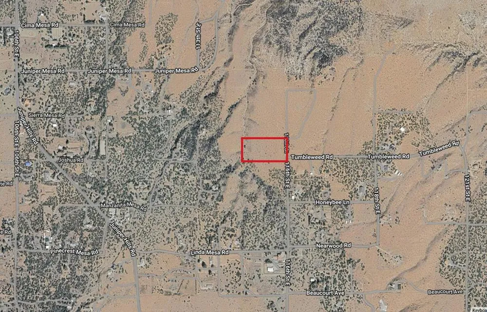 116 Street East & Tumbleweed Rd. Juniper Hills, CA 93543