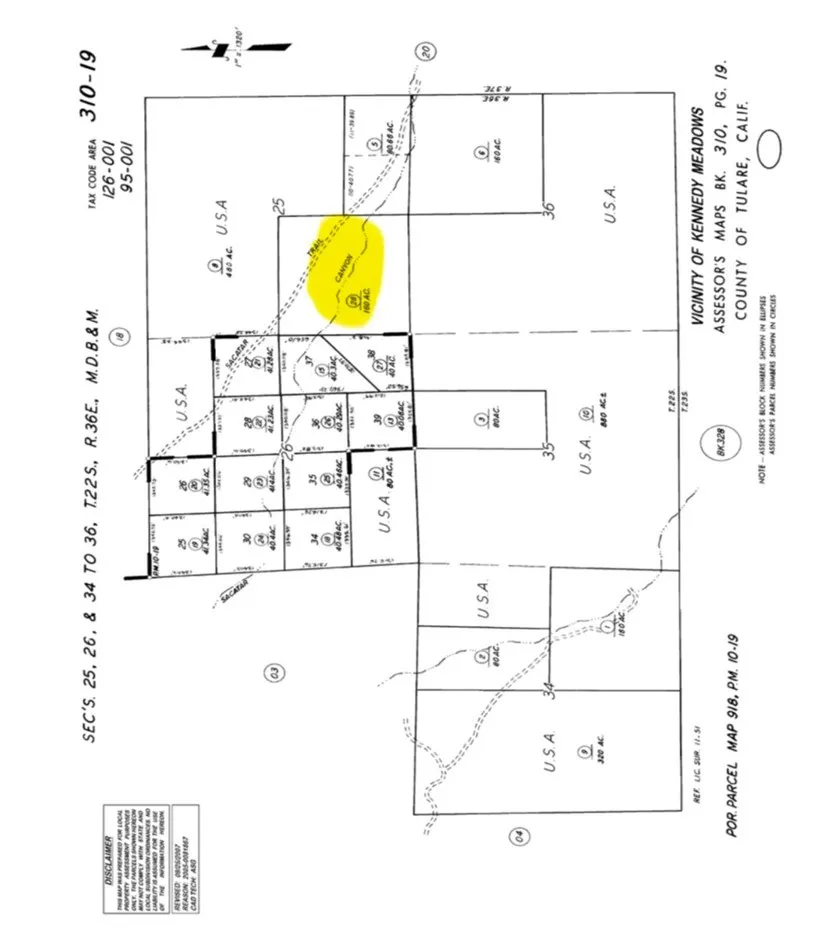 310-190-028 Sacatar Ranch Road Kennedy Meadows, CA 93527