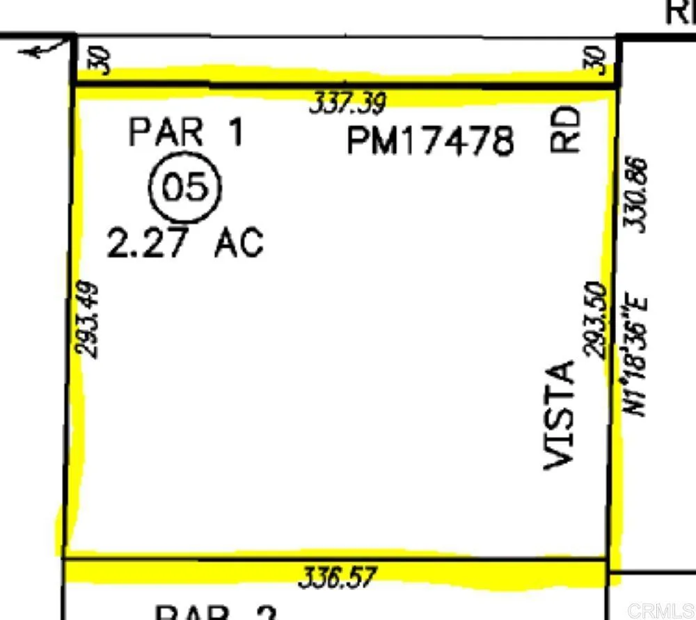 Rio Vista Corner lot parcel 05 San Diego, CA 92127