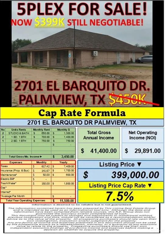 2701 El Barquito Drive Palmview, TX 78572