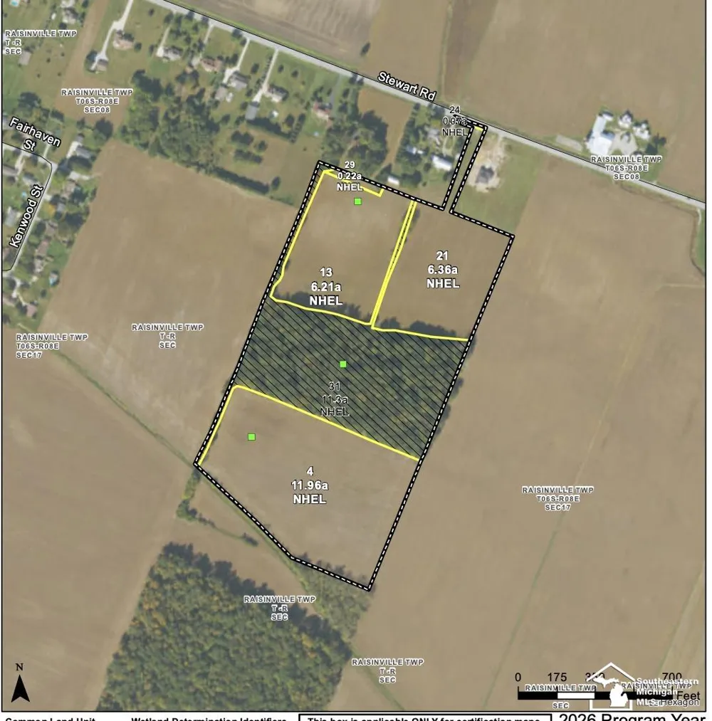 Stewart Road Road Raisinville Township, MI 48162