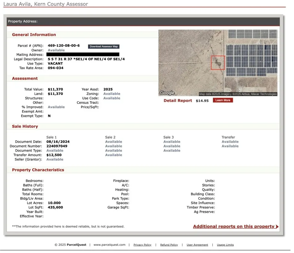 469120 08-00-6 Mojave, CA 93501