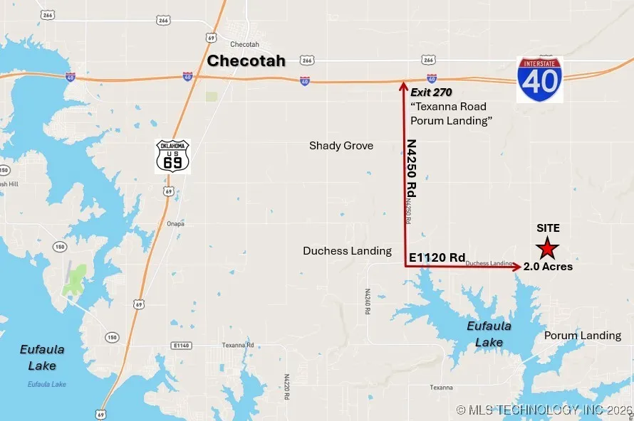 58 E 1120 ROAD Checotah, OK 74426