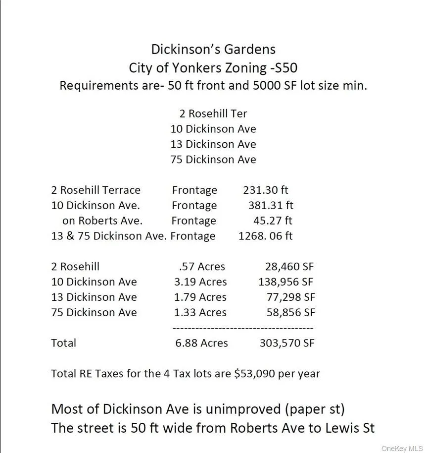 10-13-75 Dickinson Avenue Yonkers, NY 10703
