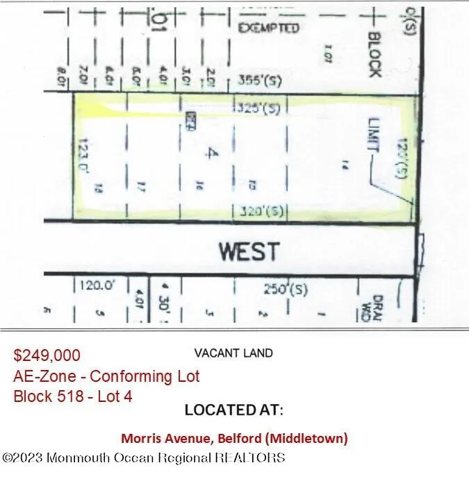 W Morris Avenue Belford, NJ 07718