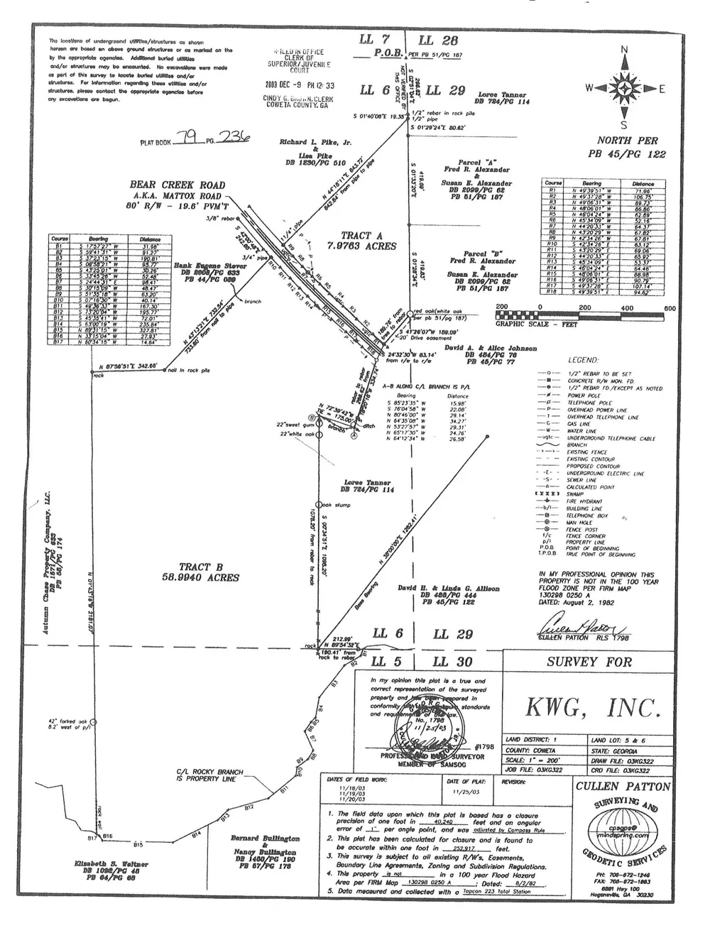 58.99 ACRES Bear Creek Road