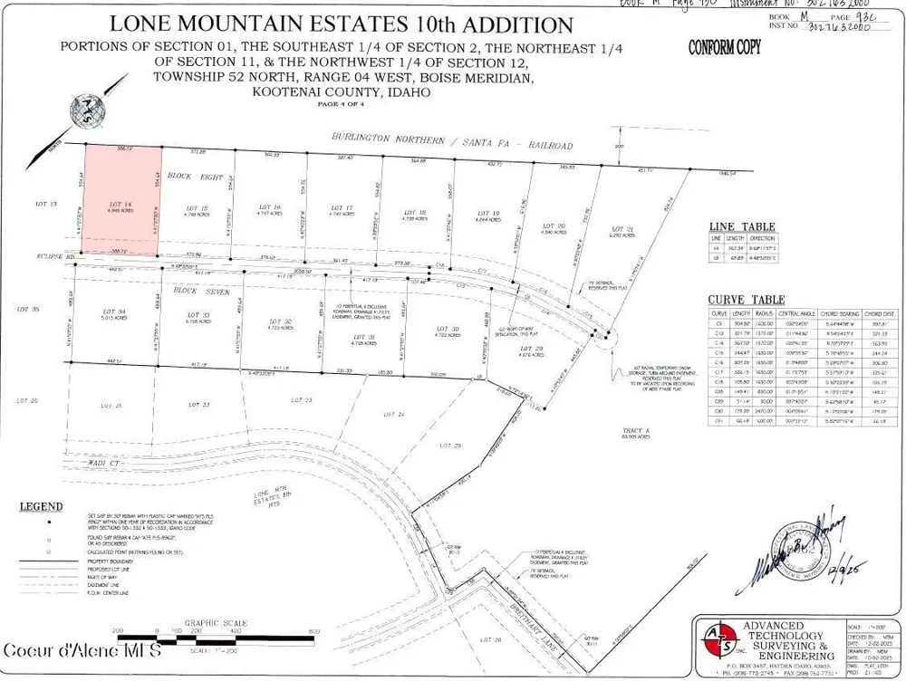 L14B8 Eclipse Road Rathdrum, ID 83858