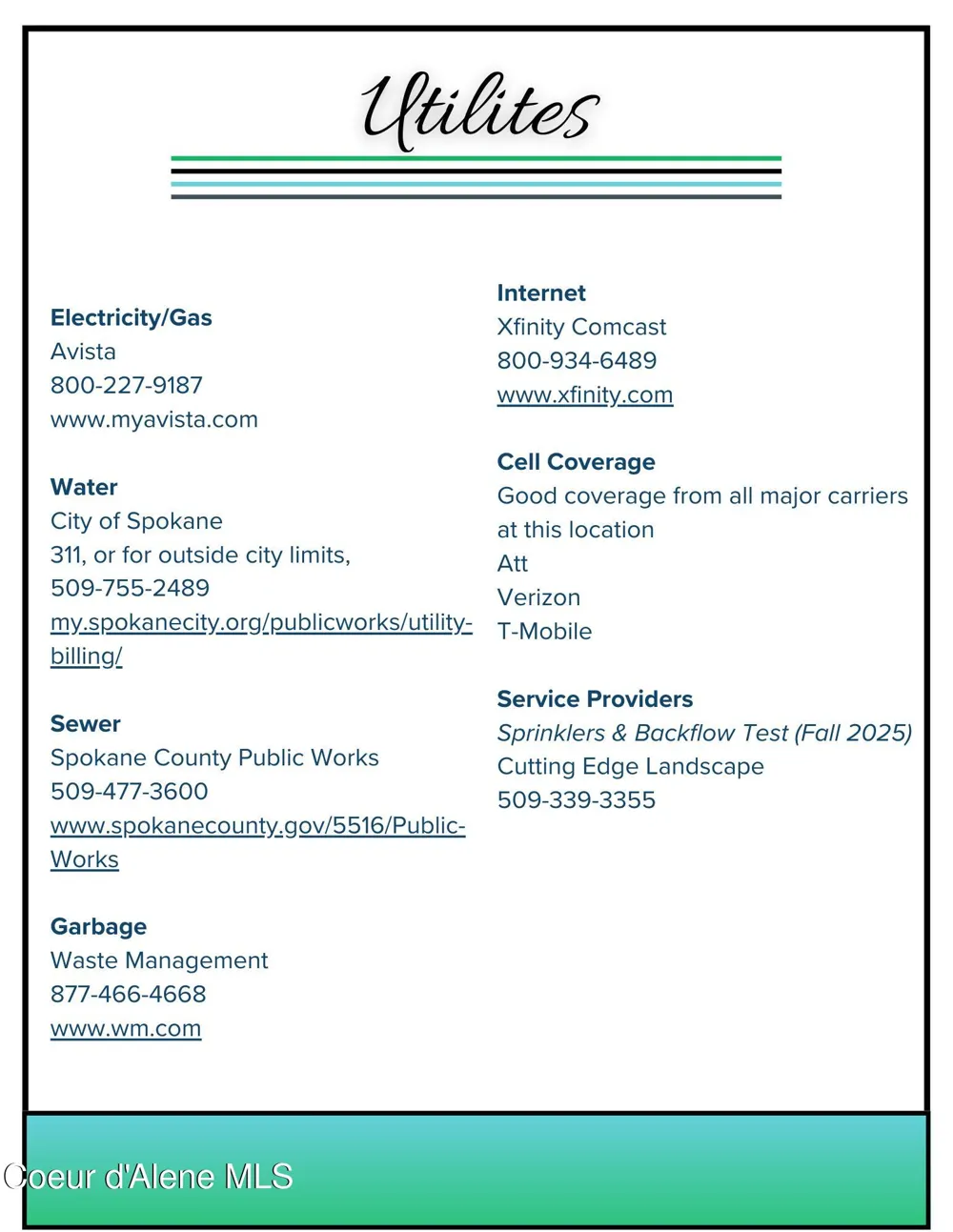 20870 E Deschutes Avenue Liberty Lake, WA 99016