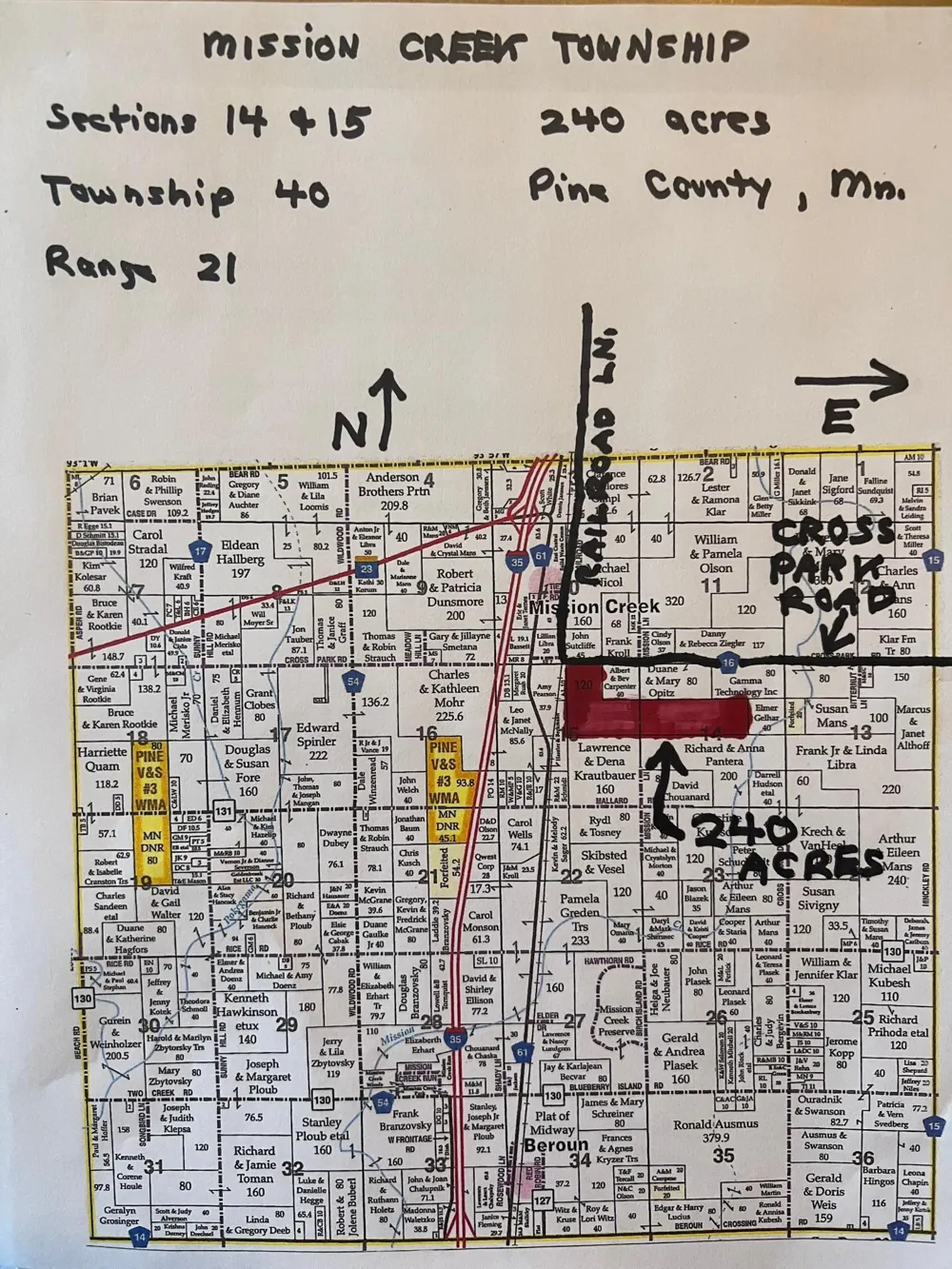 TBD Cross Park Road Hinckley, MN 55037