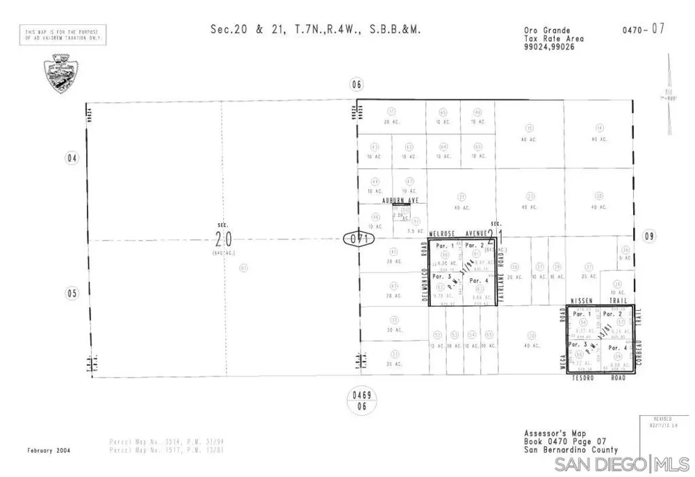 Address Not Shown Oro Grande, CA 92368
