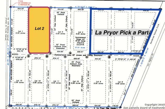 LOT 2 Summerwood Lane La Pryor, TX 78872