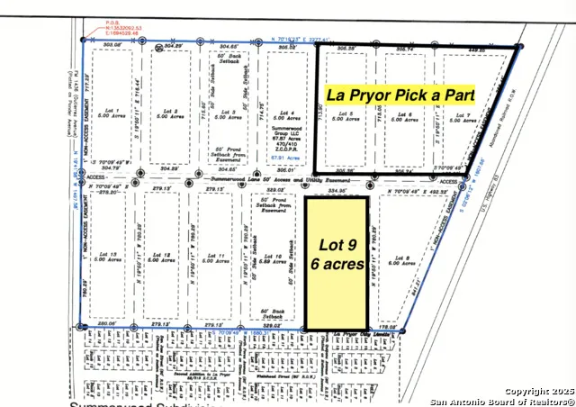 LOT 9 Summerwood Lane La Pryor, TX 78872
