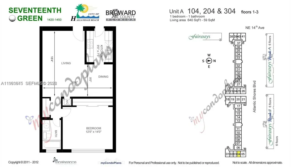 1450 Atlantic Shores Blvd #304 Hallandale Beach, FL 33009