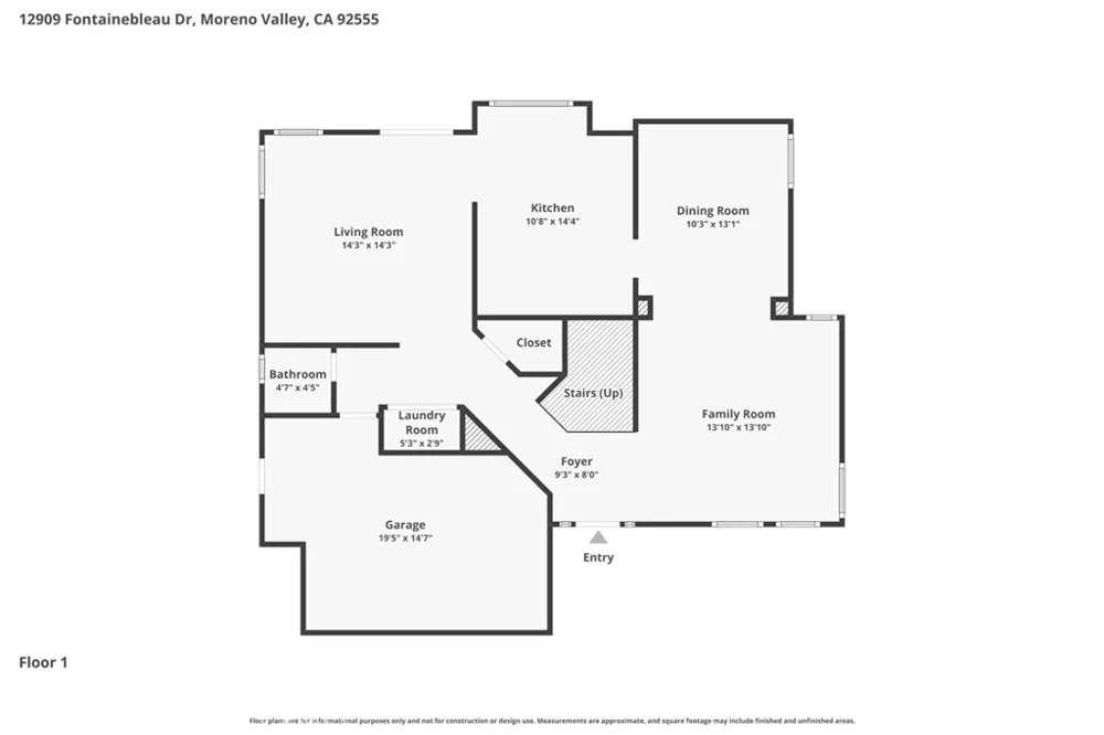 12909 fontainebleau Drive Moreno Valley, CA 92555