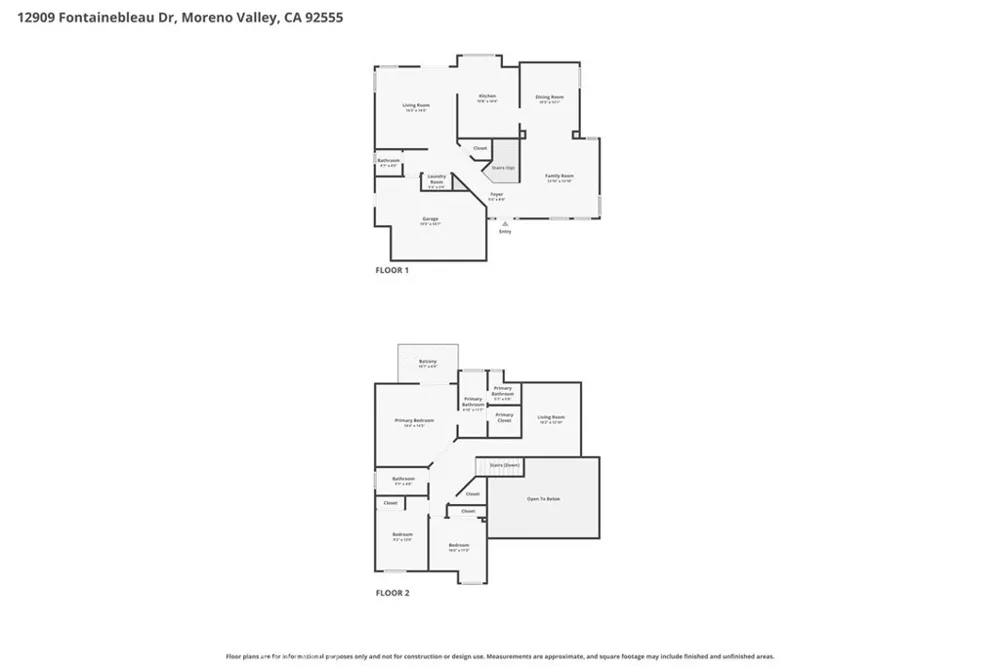 12909 fontainebleau Drive Moreno Valley, CA 92555