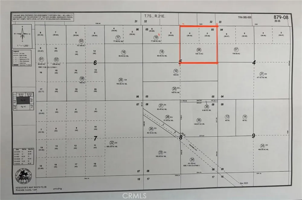 T7S R21E Blythe, CA 92225