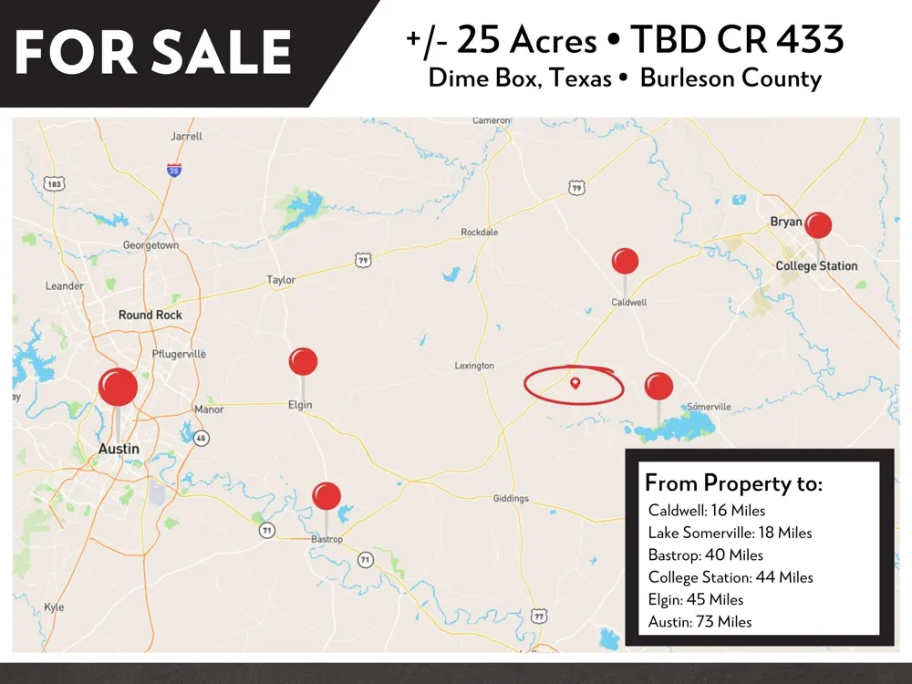 County Road 433 Dime Box, TX 77853