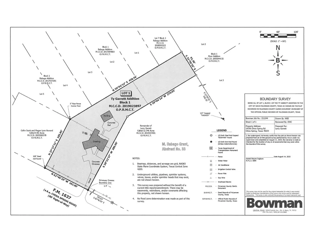 14356 China Spring Road China Spring, TX 76633