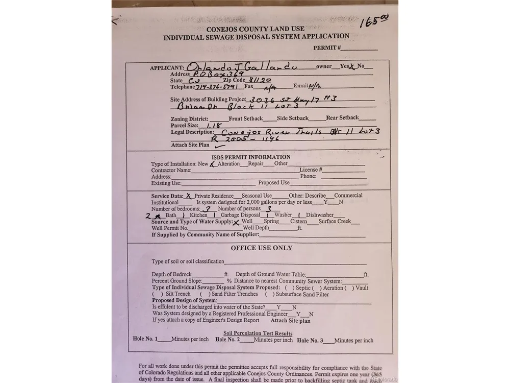 Address Not Shown Antonito, CO 81120