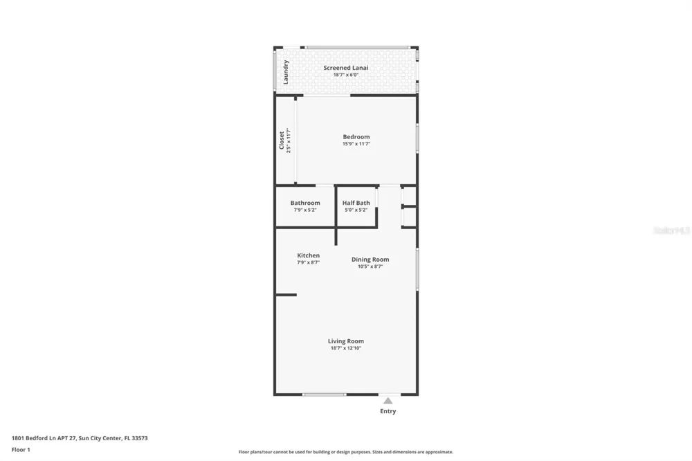 1801 BEDFORD LANE #27 Sun City Center, FL 33573