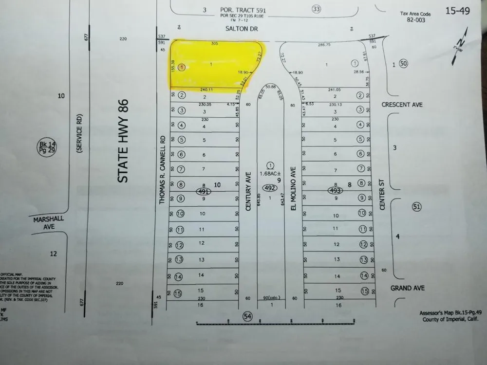 2049 Thomas R Cannell Road Salton City, CA 92275