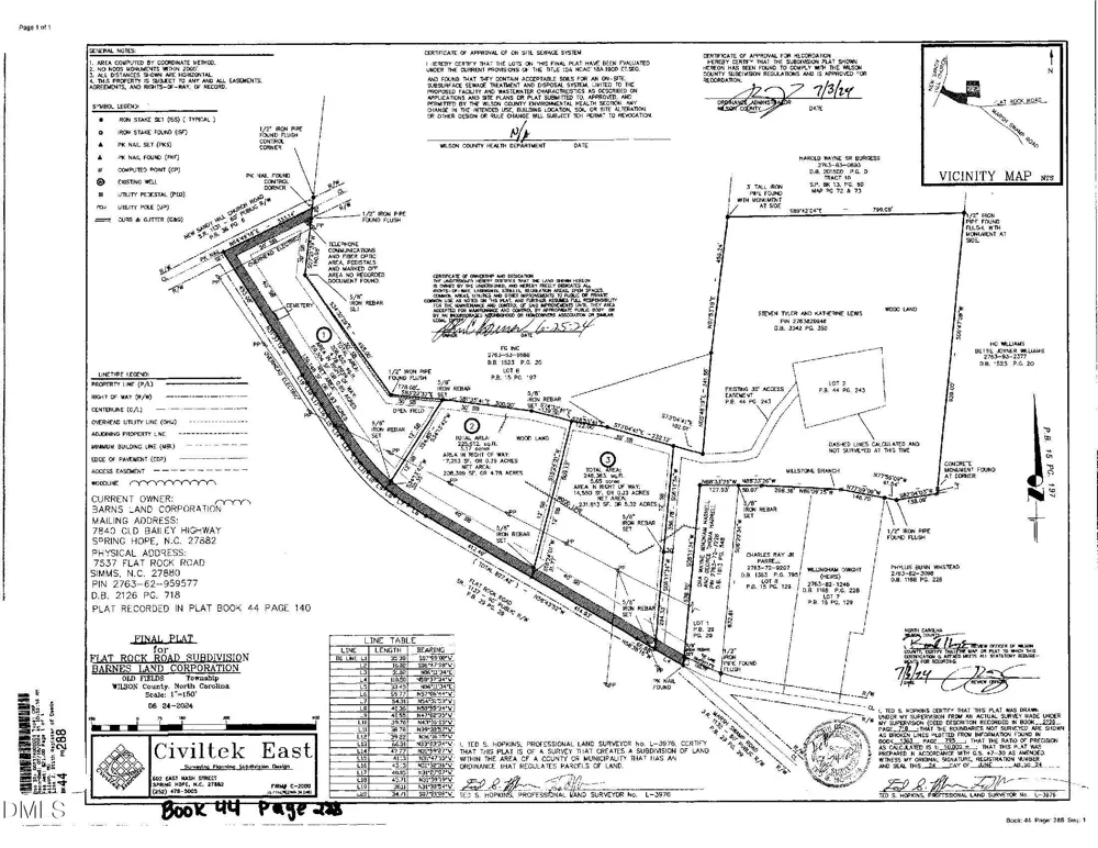 Tract 3 Flat Rock Road Sims, NC 27880