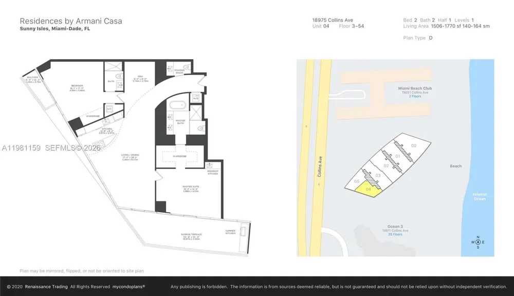 18975 Collins Ave #2504 Sunny Isles Beach, FL 33160