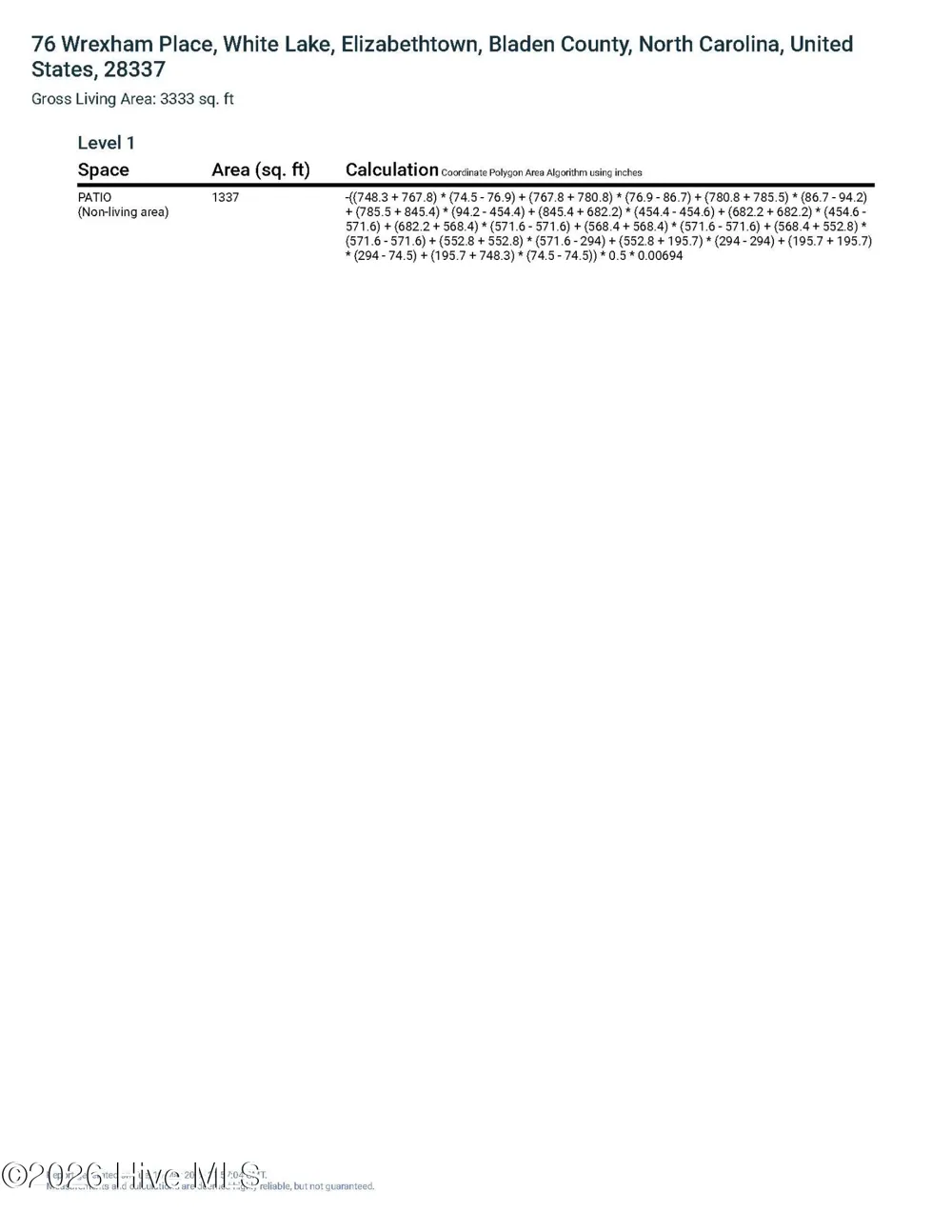 76 Wrexham Place Elizabethtown, NC 28337