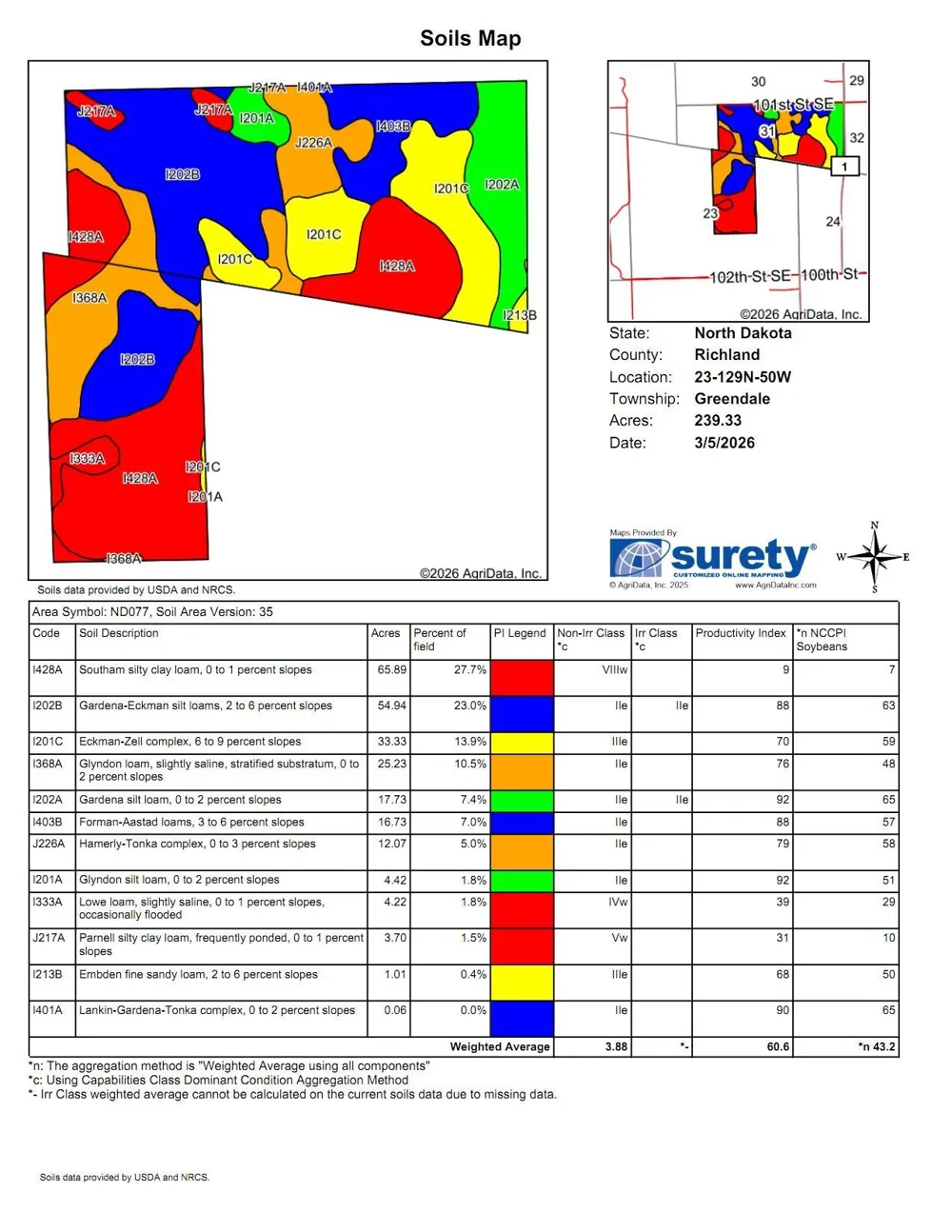 TBD County Road 1 Hankinson, ND 58041