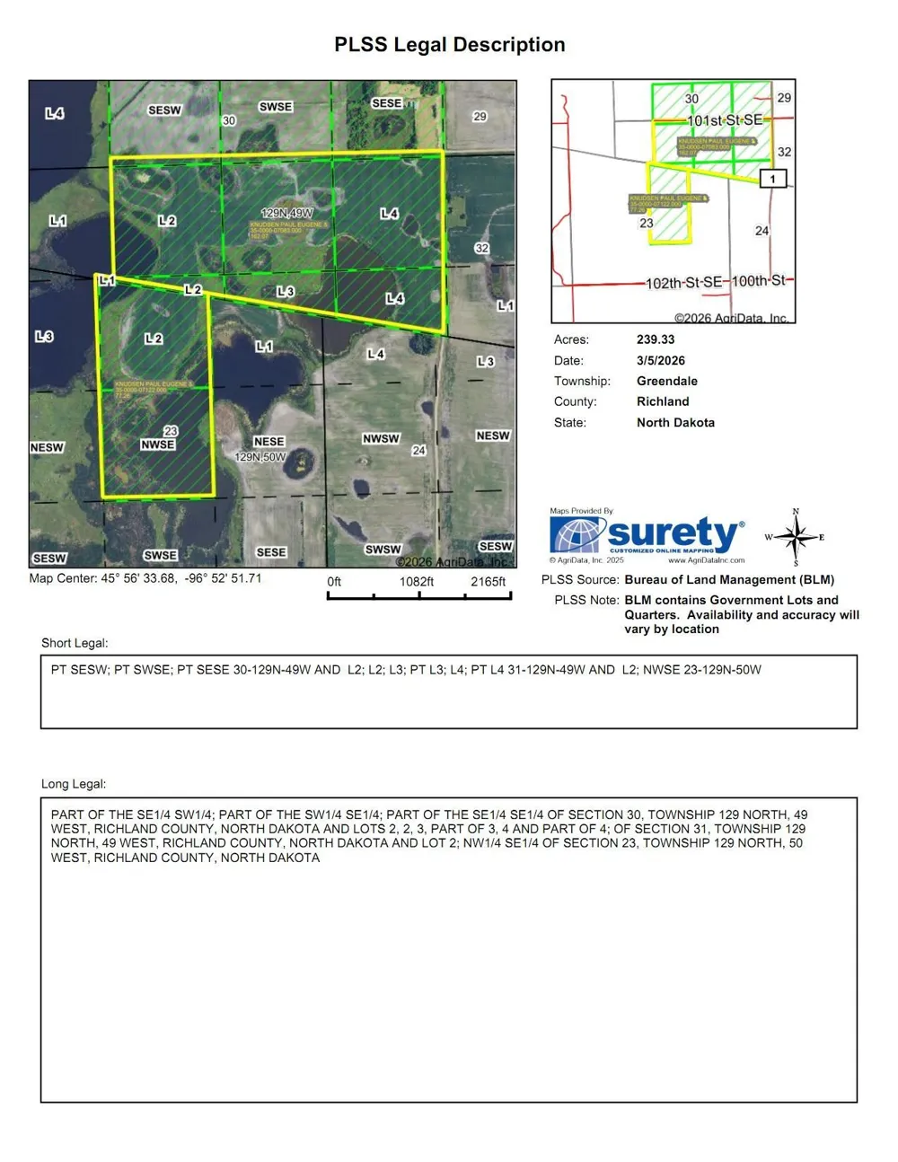 TBD County Road 1 Hankinson, ND 58041