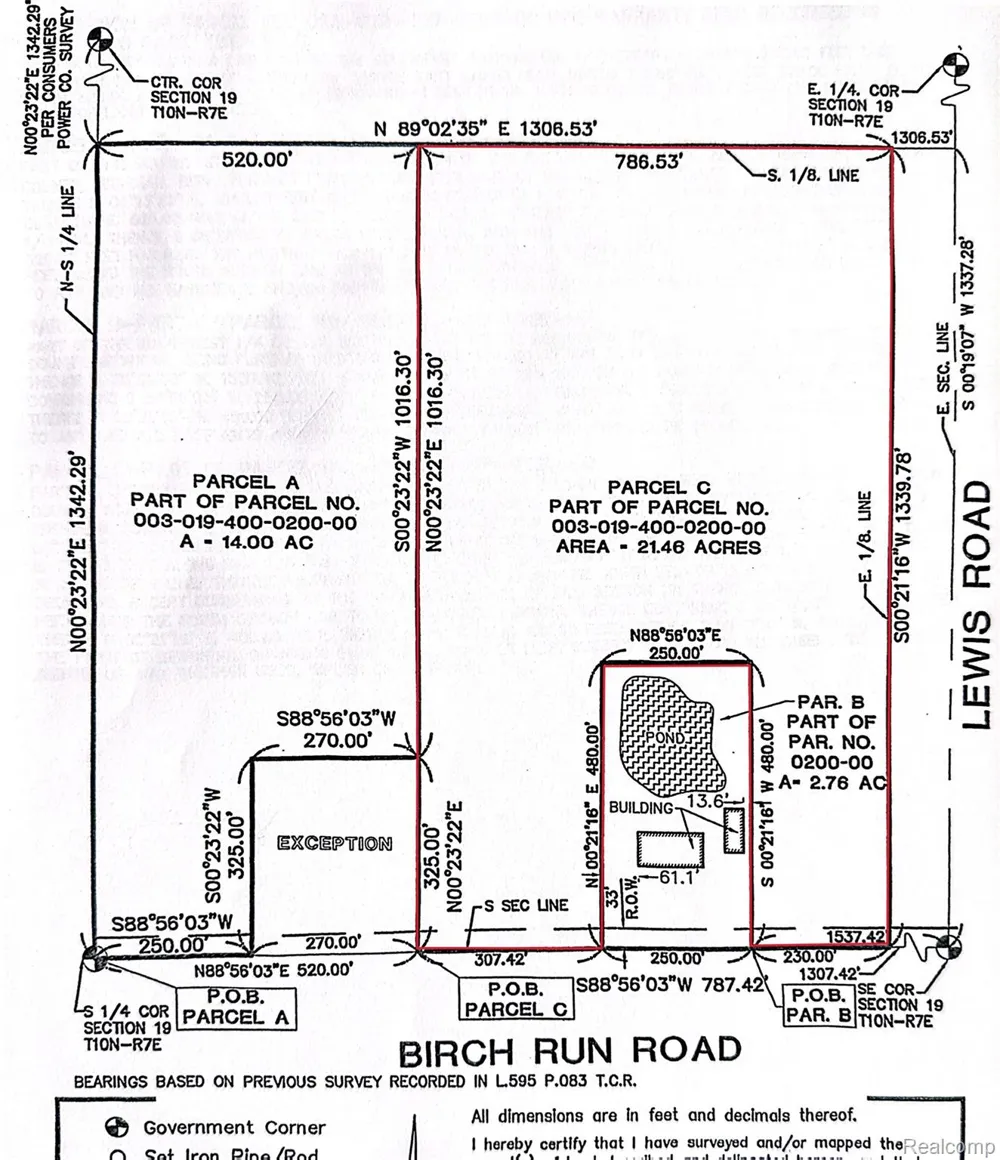 9654 BIRCH RUN ROAD Arbela Township, MI 48746