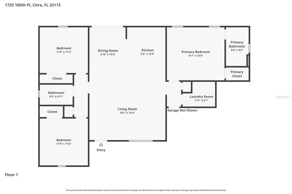 1725 NE 160TH PLACE Citra, FL 32113