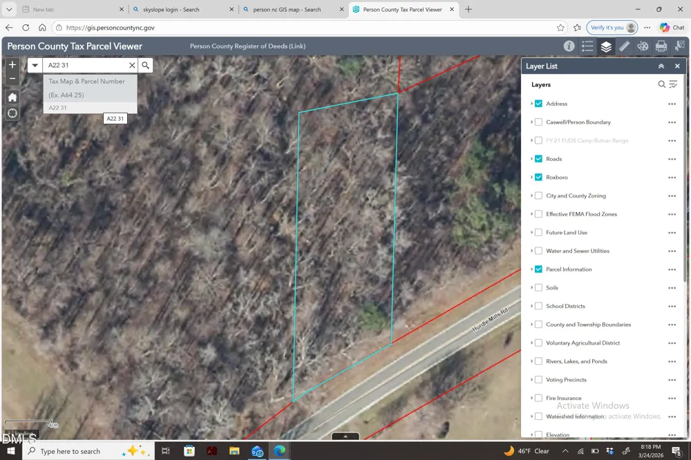 0 Hurdle Mills Road Roxboro, NC 27574