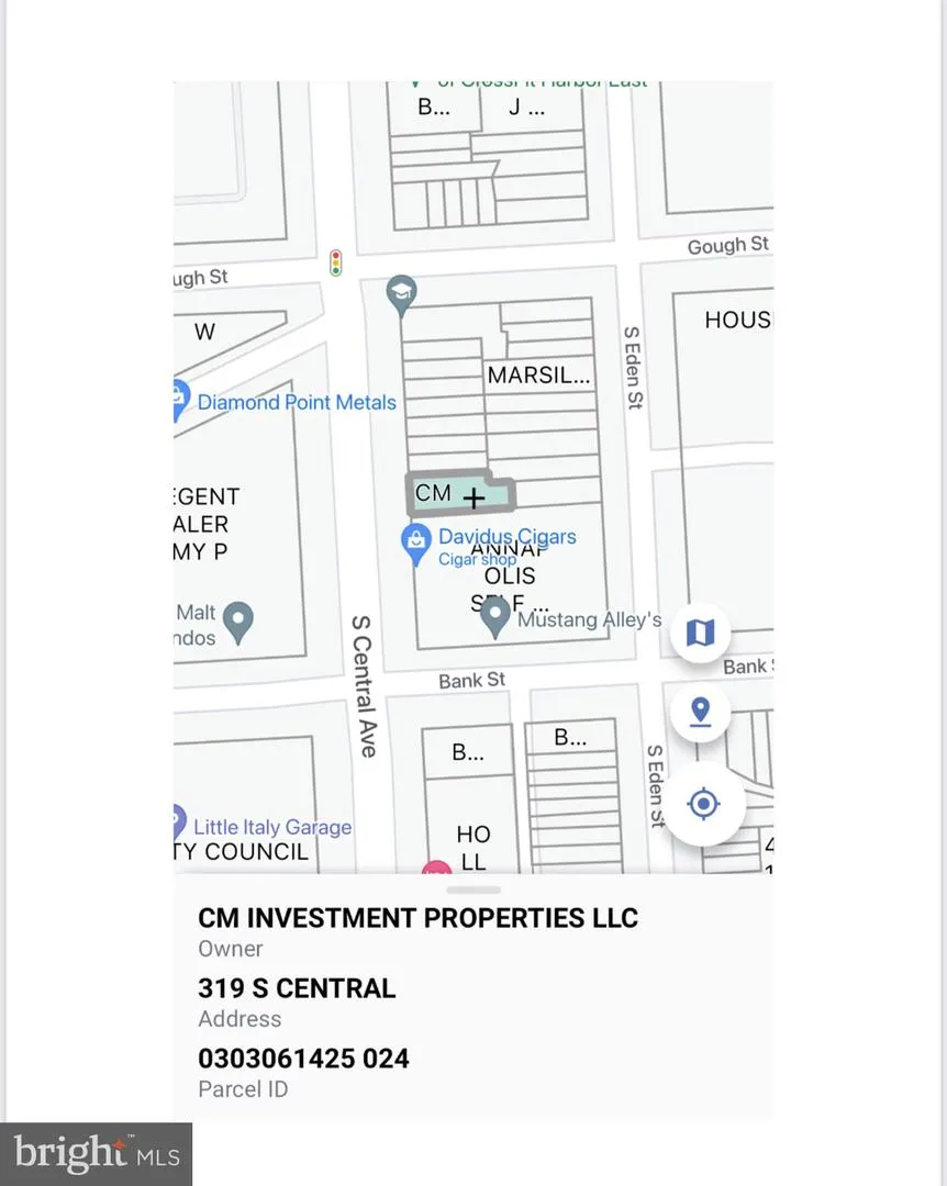 319 S CENTRAL AVENUE Baltimore, MD 21202