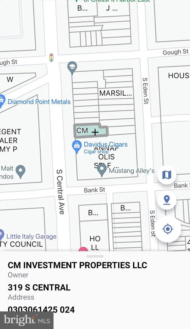319 S CENTRAL AVENUE Baltimore, MD 21202