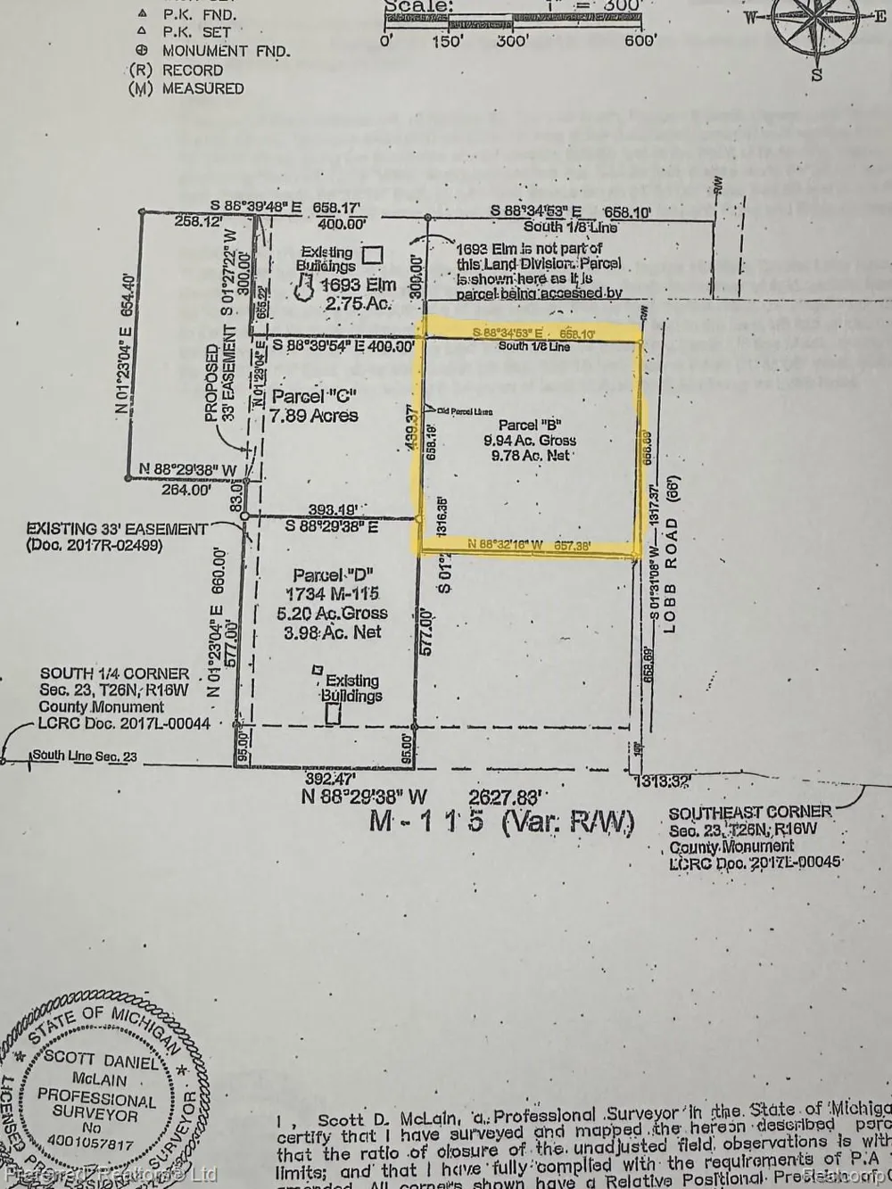 Lobb Road Crystal Lake Township, MI 49635