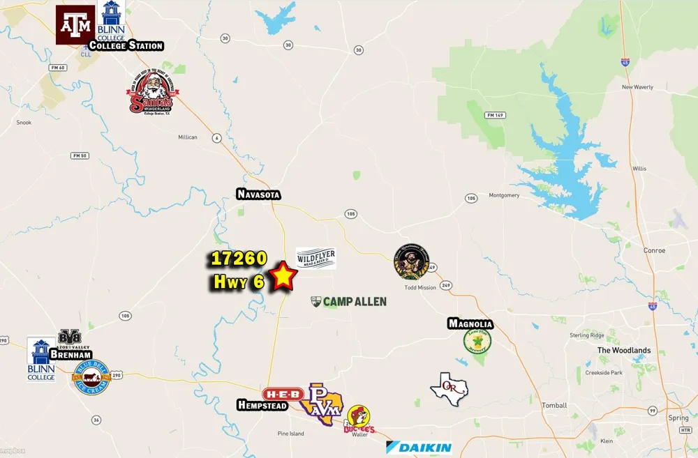 17260 Highway 6 Navasota, TX 77868