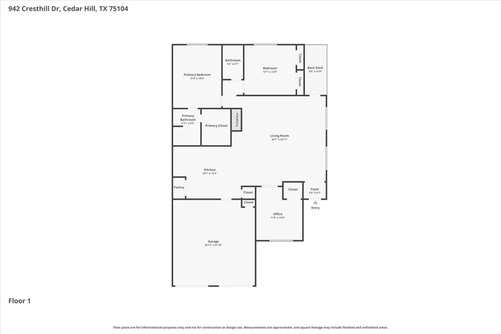 942 Cresthill Drive #20 Cedar Hill, TX 75104