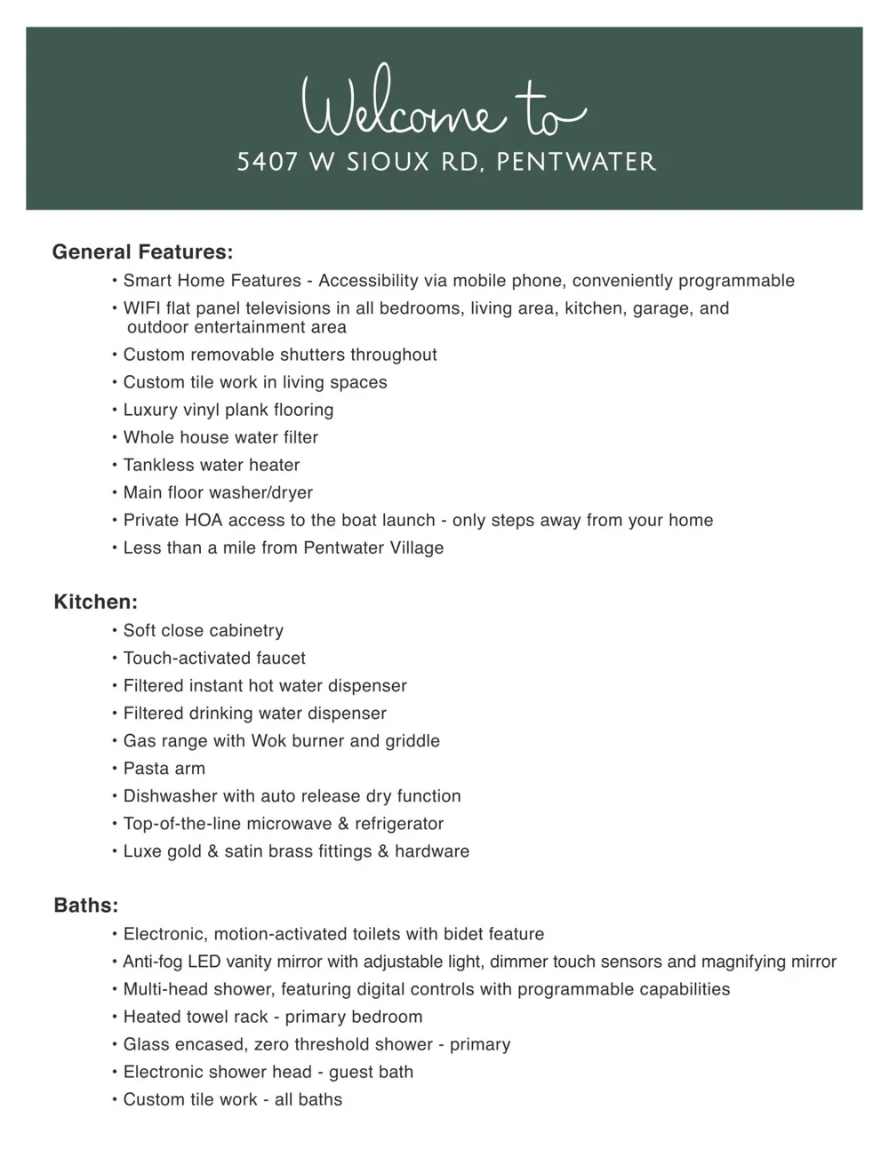 5407 W Sioux Road Pentwater Township, MI 49449