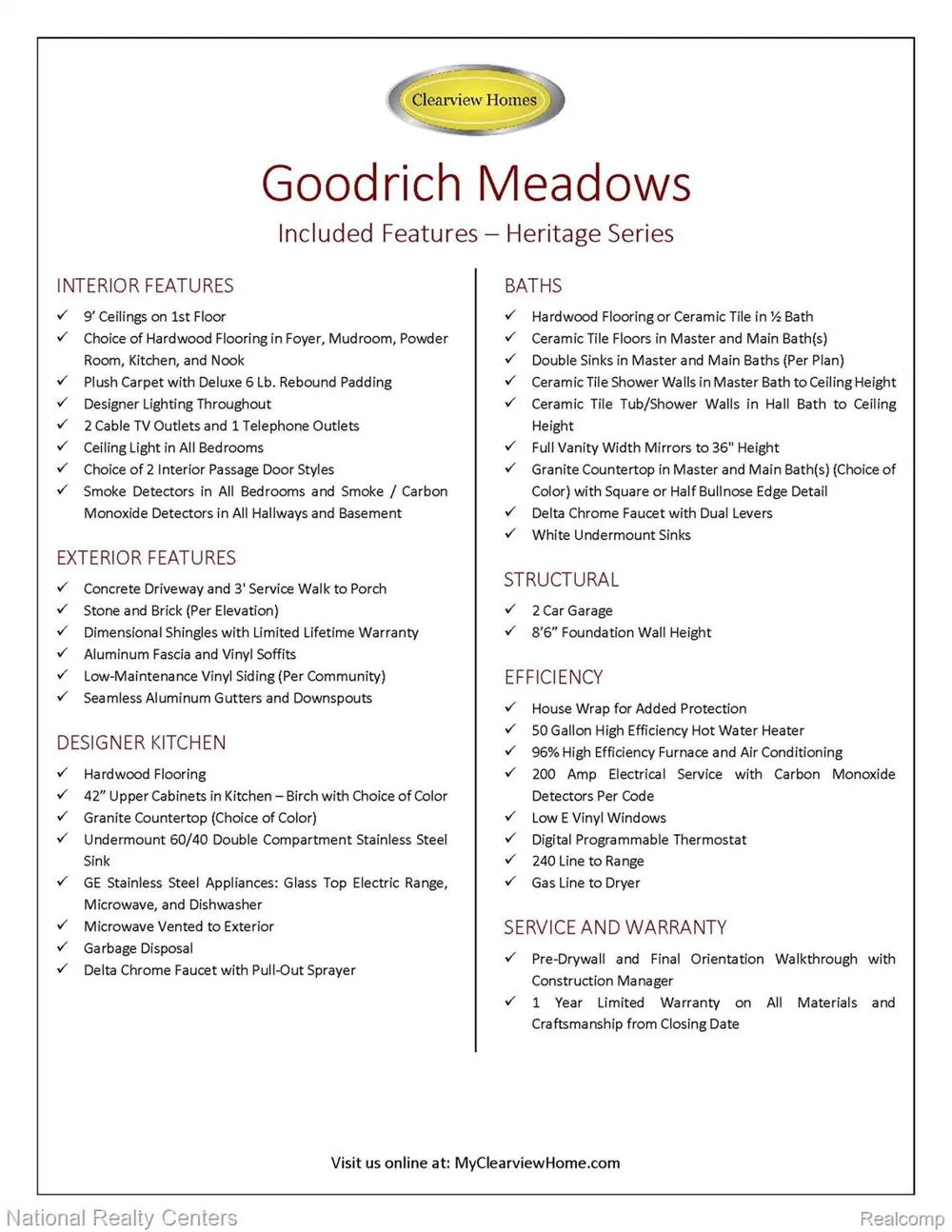 8374 Meadow Creek Drive Goodrich Village, MI 48438