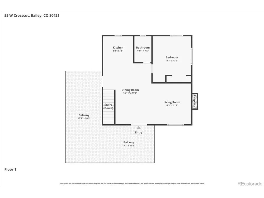 55 W Crosscut Bailey, CO 80421