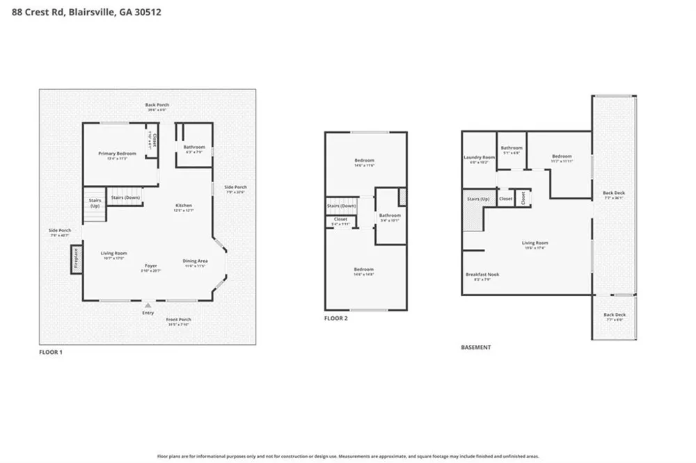88 Crest Road Blairsville, GA 30512