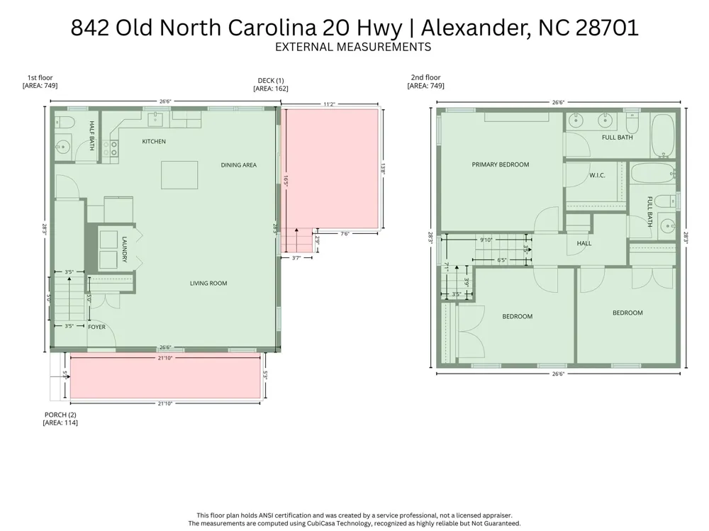 842 Old NC 20 Highway Alexander, NC 28701
