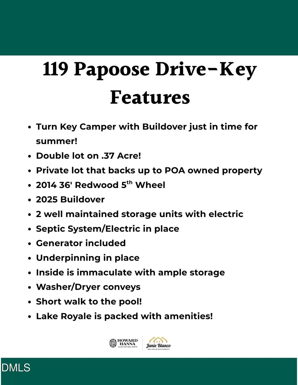 119 Papoose Drive Louisburg, NC 27549
