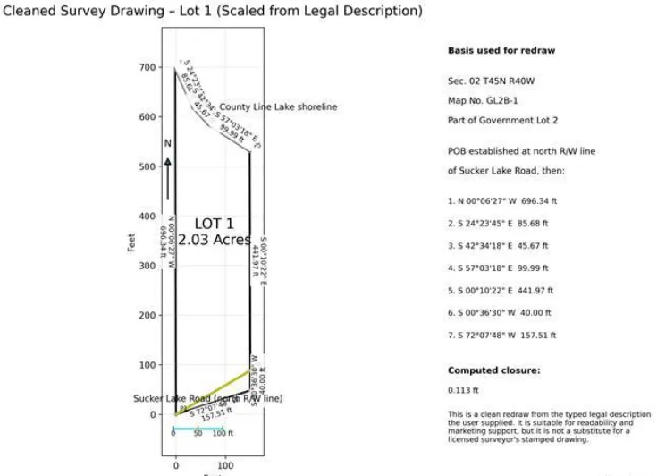 Lot 1 County Line Lake Crossroad Watersmeet, MI 49969