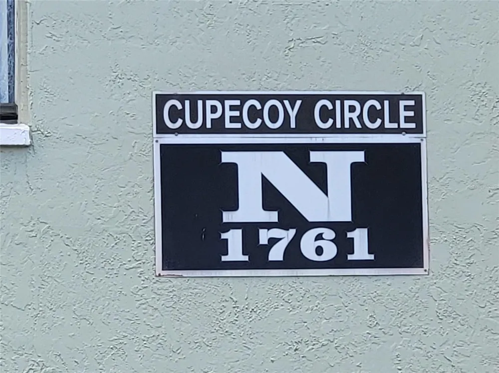 1761 CUPECOY CIRCLE ## N-7 Lutz, FL 33558