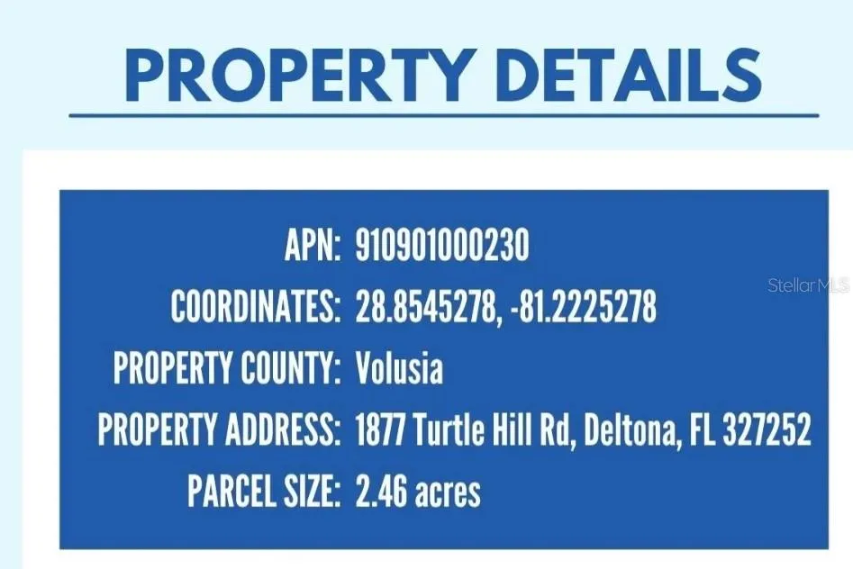 1877 TURTLE HILL ROAD Deltona, FL 32725