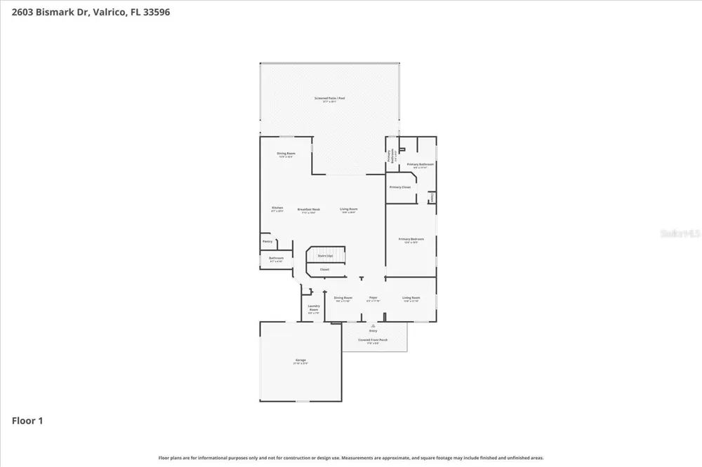 2603 BISMARK DRIVE Valrico, FL 33596