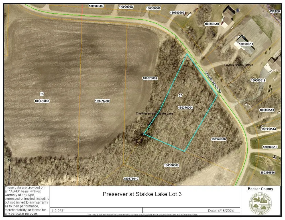 Lot 3 Saylers Beach Road Lake Park, MN 56554